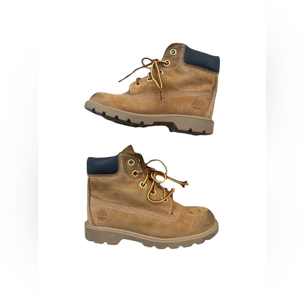 Timberland Toddler Size 10 Wheat Leather Primaloft Lace-Up Boots